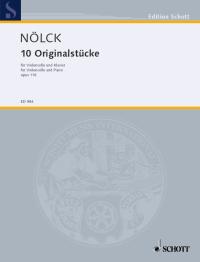 Noelck 10 Original Pieces Op116 Cello & Piano Sheet Music Songbook