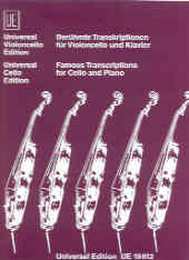 Famous Transcriptions For Cello Skocic Sheet Music Songbook
