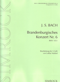 Bach Brandenburg Concerto No 6 G Bwv1015 5 Cellos Sheet Music Songbook