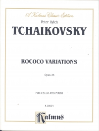 Tchaikovsky Rococo Variations Op33 Cello & Piano Sheet Music Songbook