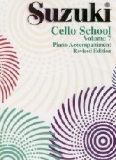 Suzuki Cello School Vol 7 Piano Accomps Revised Sheet Music Songbook