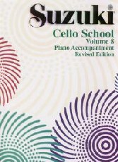 Suzuki Cello School Vol 8 Piano Accomps Revised Sheet Music Songbook