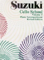 Suzuki Cello School Vol 5 Piano Accomps Revised Sheet Music Songbook