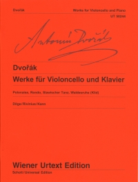 Dvorak Works For Cello & Piano Sheet Music Songbook