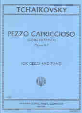 Tchaikovsky Pezzo Capriccioso Op62 Cello & Piano Sheet Music Songbook