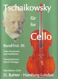 Tchaikovsky For Cello 3 Geringas Sheet Music Songbook