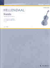 Hellendaal Rondo Sonata Op5 No3 Dinn Cello & Piano Sheet Music Songbook