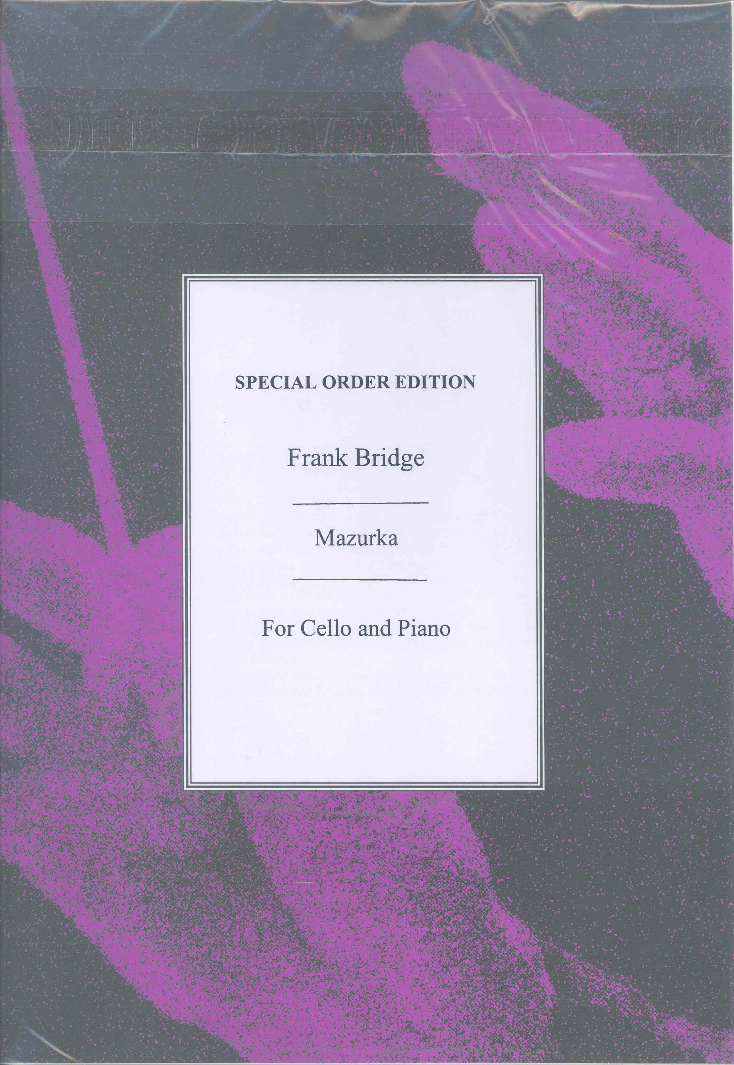 Bridge Mazurka Cello & Piano Sheet Music Songbook