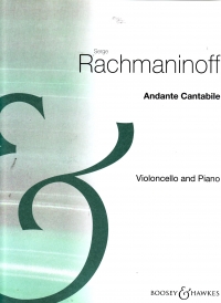 Rachmaninoff Andante Cantabile For Cello & Piano Sheet Music Songbook