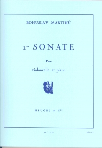 Martinu Cello Sonata No 1 Cello & Piano Sheet Music Songbook