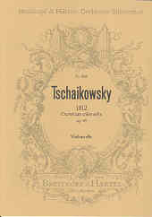 Tchaikovsky 1812 Overture Cello Part Sheet Music Songbook