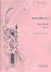 Bruch Ave Maria Op61 Cello & Piano Sheet Music Songbook