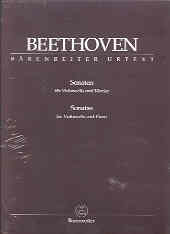 Beethoven Sonatas (complete) Cello & Piano Sheet Music Songbook