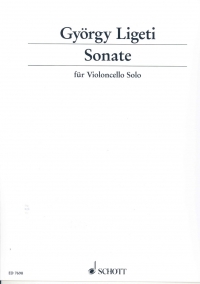 Ligeti Sonata For Solo Cello Sheet Music Songbook