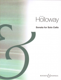 Holloway Sonata Solo Cello Op91 Sheet Music Songbook