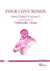 Clarke 4 Love Songs Cello & Piano Sheet Music Songbook
