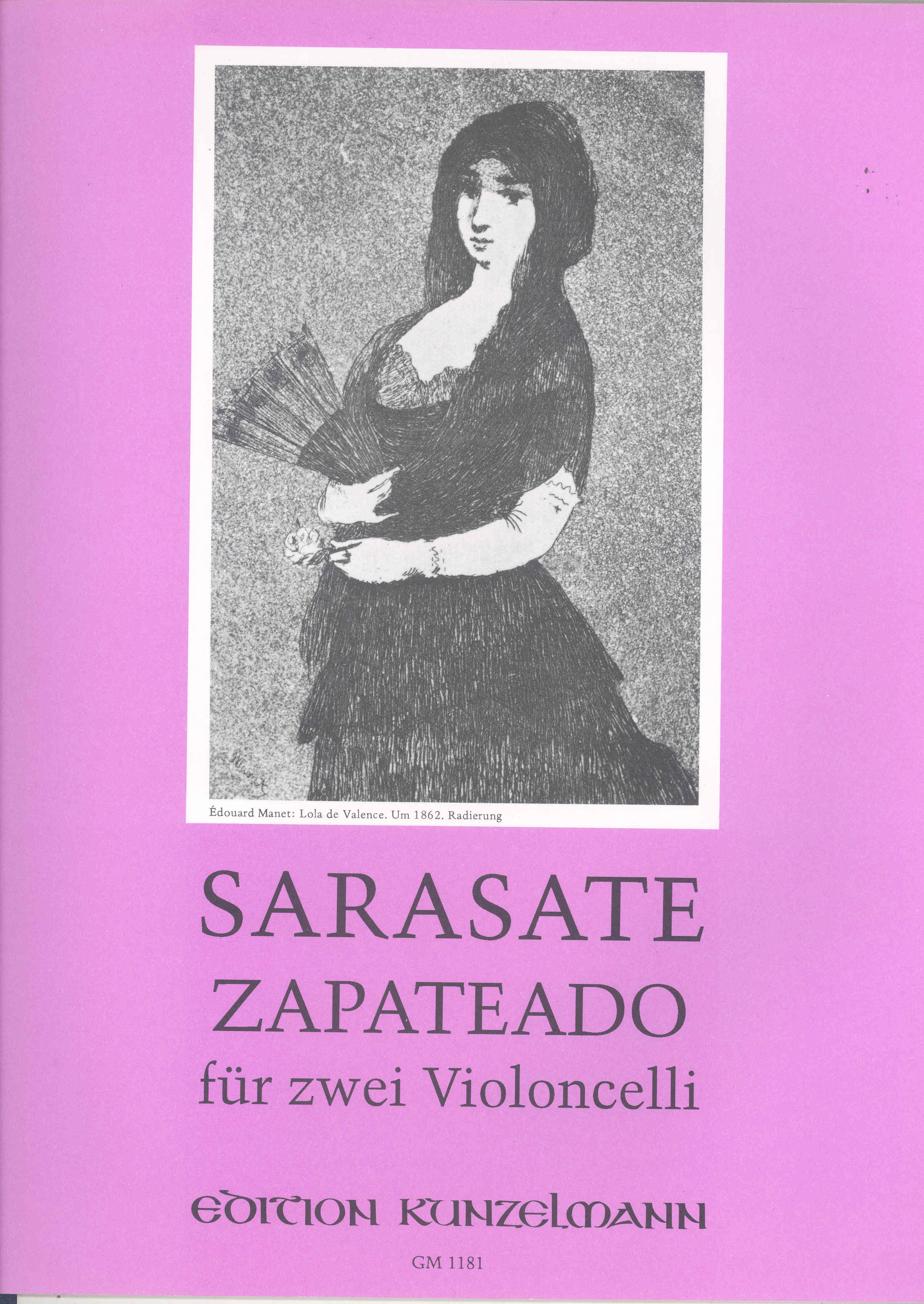 Sarasate Zapateado Cello Duet Sheet Music Songbook