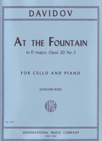Davidoff At The Fountain Op20/2 Cello & Piano Sheet Music Songbook