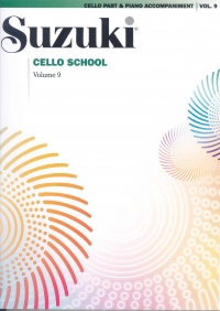 Suzuki Cello School Vol 9 Cello & Piano Sheet Music Songbook