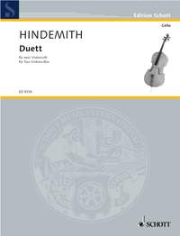 Hindemith Duet Cello Duet Sheet Music Songbook