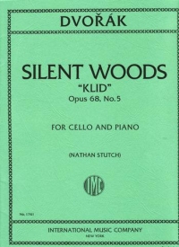 Dvorak Waldesruhe Op68/5 Cello & Piano Sheet Music Songbook