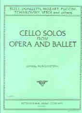 Morganstern Cello Solos From Opera & Ballet Sheet Music Songbook