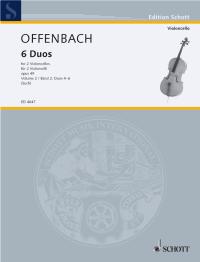 Offenbach Duets (6) Op49 Book 2 4-6 Cello Duet Sheet Music Songbook