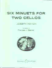 Haydn 6 Minuets Cello Duet Sheet Music Songbook