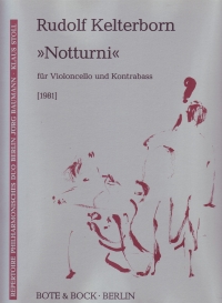 Kelterborn Notturni (1981) Cello & Double Bass Sheet Music Songbook