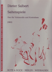 Salbert Saitenspiele (1983) Cello &double Bass Sheet Music Songbook