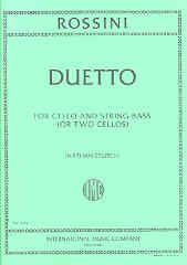 Rossini Duetto Stutch Cello Duet Sheet Music Songbook