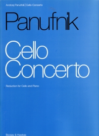 Panufnik Cello Concerto Cello & Piano Sheet Music Songbook