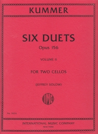 Kummer Duets (6) Op156 Vol 2 Cello Duet Sheet Music Songbook