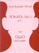 Breval Sonata No 1 C Cello & Piano Sheet Music Songbook