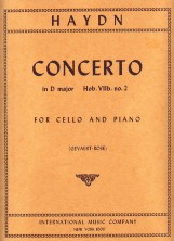 Haydn Concerto D Hob Viib:2 Gavaert Cello & Piano Sheet Music Songbook