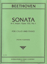 Beethoven Sonata C Major Op 102 Cello & Piano Sheet Music Songbook