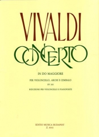 Vivaldi Cello Concerto C Cello & Piano Fiii/6 Rv399 Sheet Music Songbook