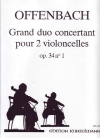 Offenbach Grand Duo Concertante Cello Duet Sheet Music Songbook