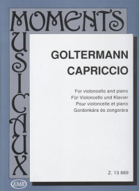 Goltermann Capriccio Moments Musicaux Cello & Piano Sheet Music Songbook