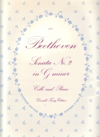 Beethoven Sonata Op5 No 2 Gmin Cello & Piano Sheet Music Songbook
