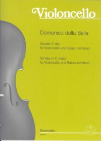 Dalla Bella Sonata In C Violoncello Sheet Music Songbook