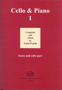 Cello & Piano I Pejtsik Score/parts Sheet Music Songbook