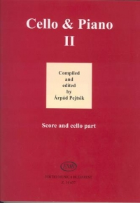 Cello & Piano Ii Pejtsik Score/parts Sheet Music Songbook