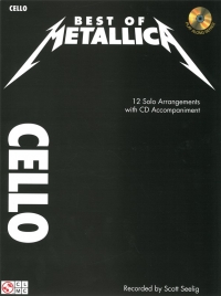 Best Of Metallica Cello Book & Cd Sheet Music Songbook