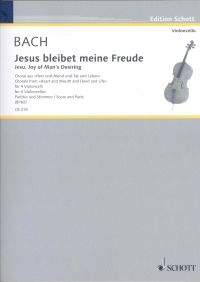 Bach Jesu Joy Of Mans Desiring Bwv147 4 Cellos Sheet Music Songbook