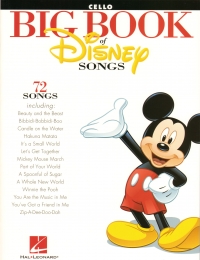 Big Book Of Disney Songs Cello Sheet Music Songbook