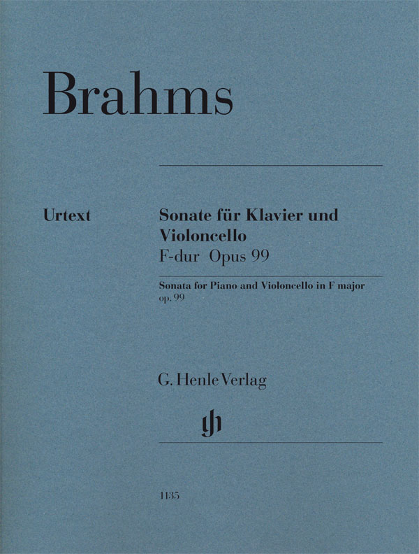 Brahms Sonata F Op99 Cello & Piano Sheet Music Songbook