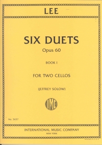 Lee Six Duets Op60 Vol I 2 Cellos Sheet Music Songbook