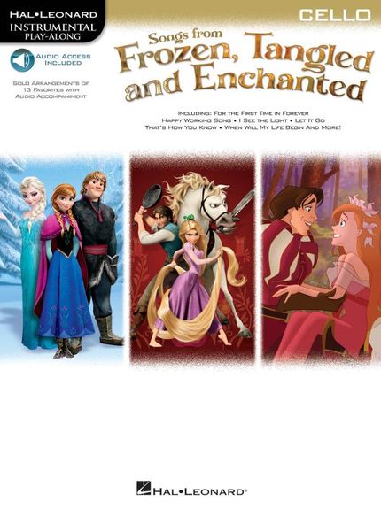 Frozen Tangled Enchanted Instrumental Cello Sheet Music Songbook