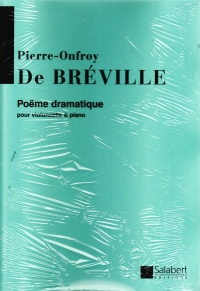 Breville Poeme Dramatique Cello & Piano Sheet Music Songbook